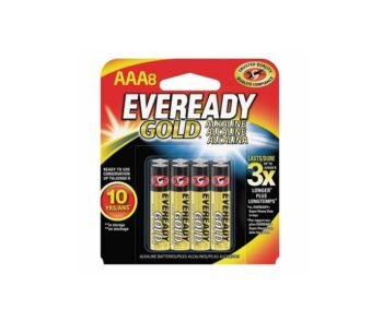Eveready Gold 8 AAA Alkaline Battery (A92BP8)